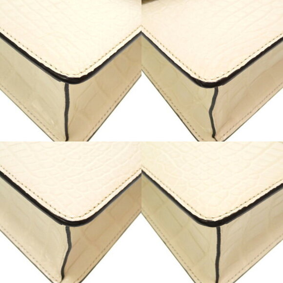 Gucci Sylvis Crocodile Shoulder Bag White - Picture 5 of 8